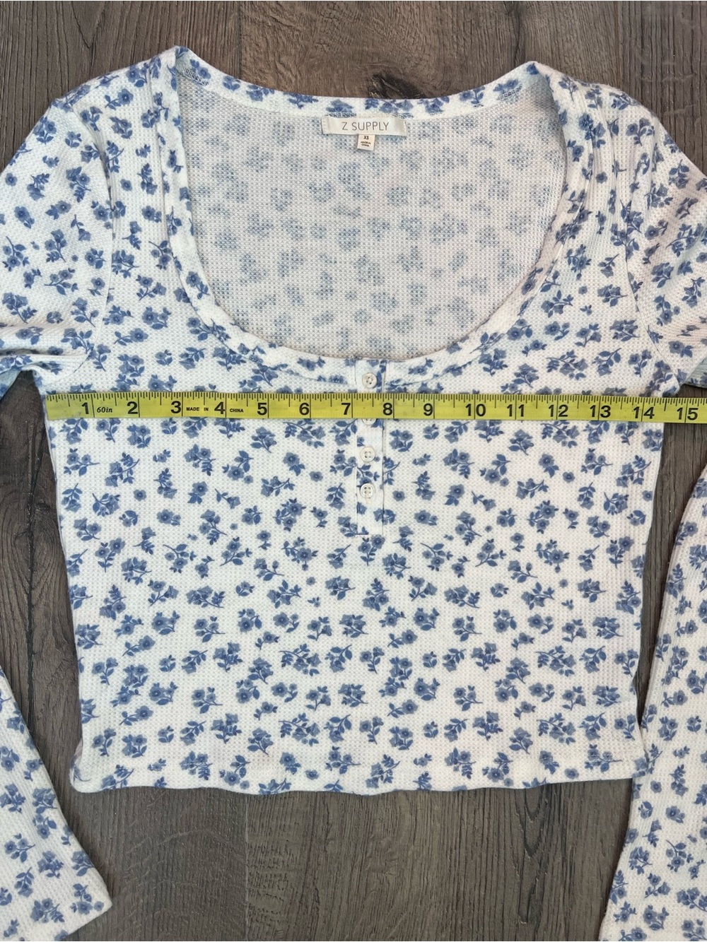 Z Supply Sit Back Ditzy PJ Top - XS - Picture 3 of 8